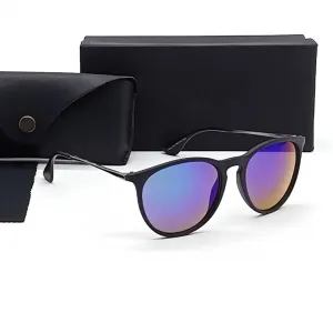 Black Blue Mercury Aviator Mirror Sunglasses 4171