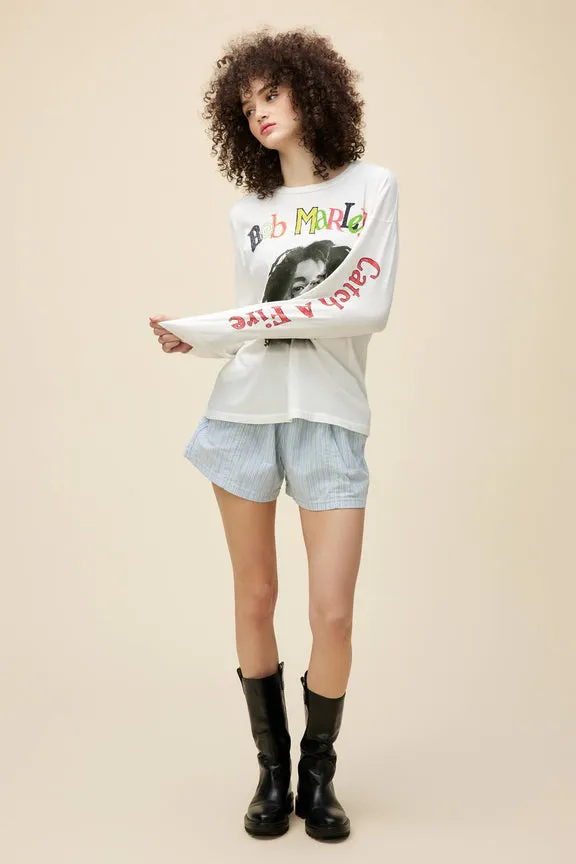 Bob Marley Catch A Fire Relaxed Long Sleeve