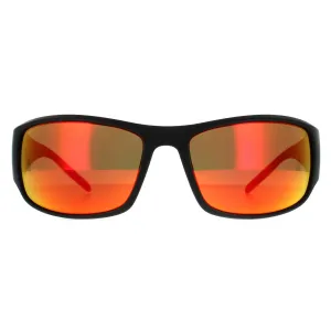 Bolle Sunglasses King 14241 Black Metal Red Brown Fire