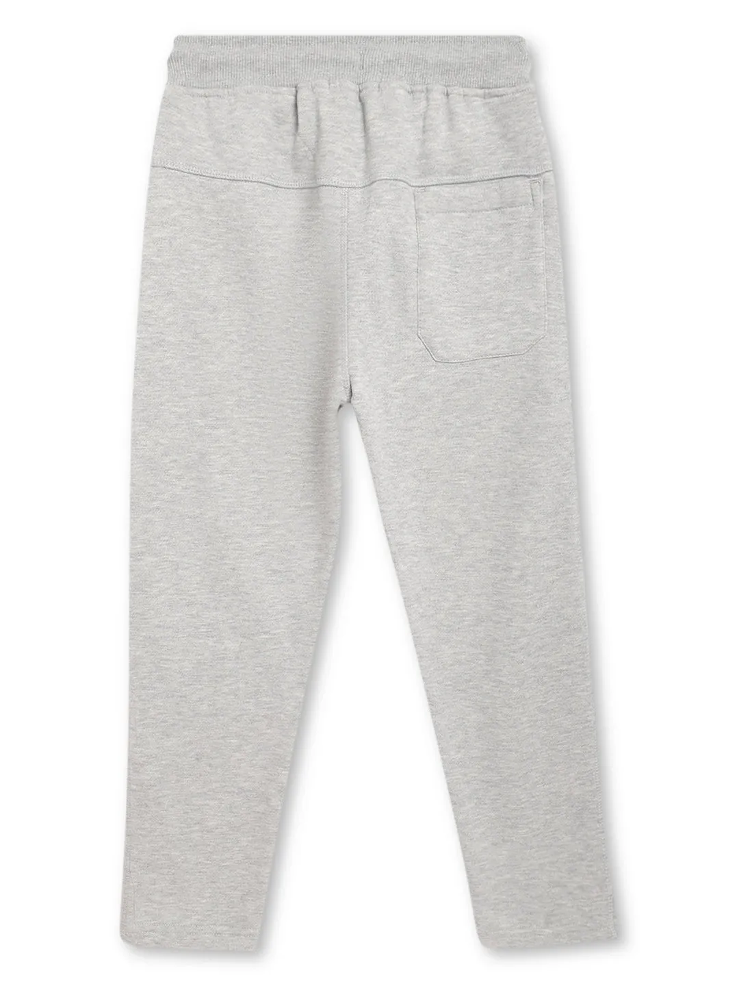 Boys Casual Grey Melange Track Pants