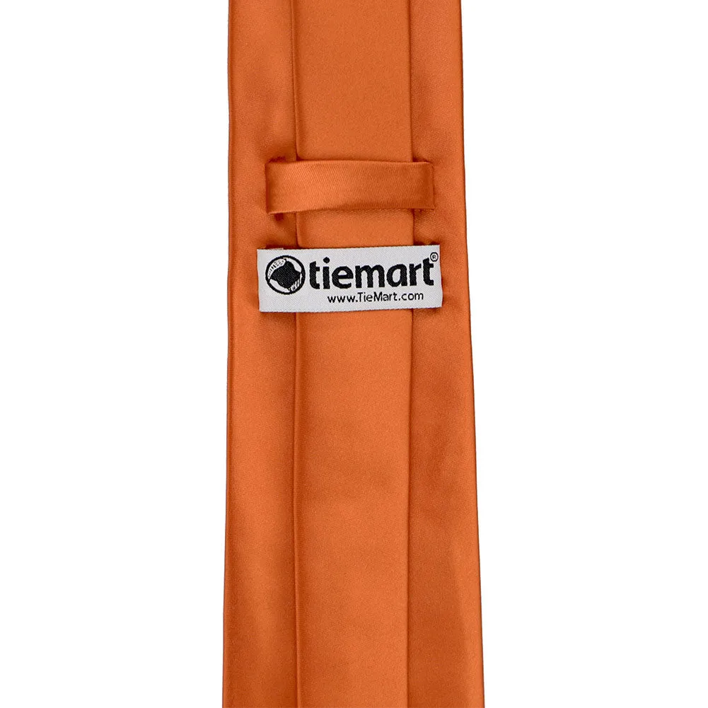 Burnt Orange Premium Solid Color Necktie