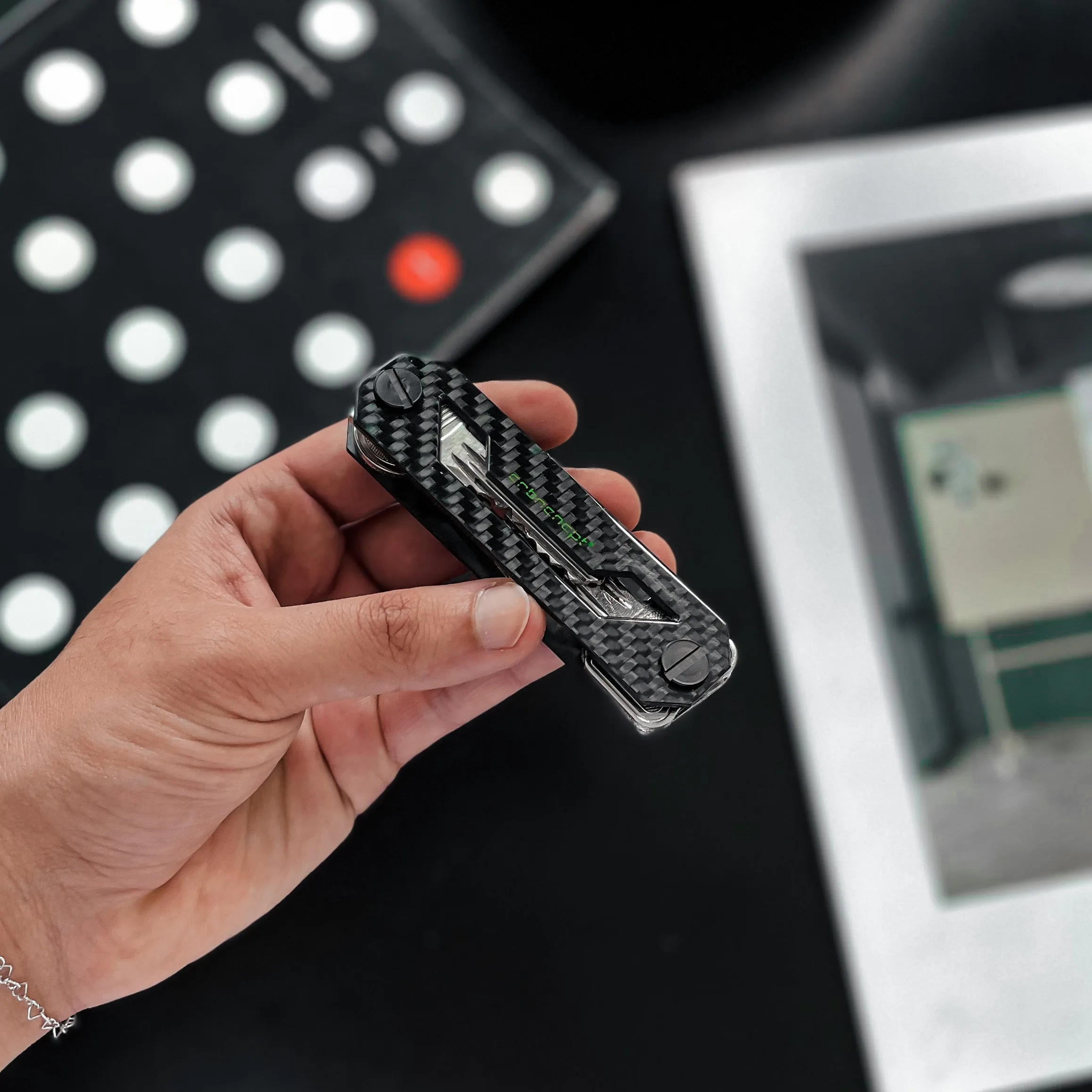 Carbon Fiber Schlüssel Organizer Duo