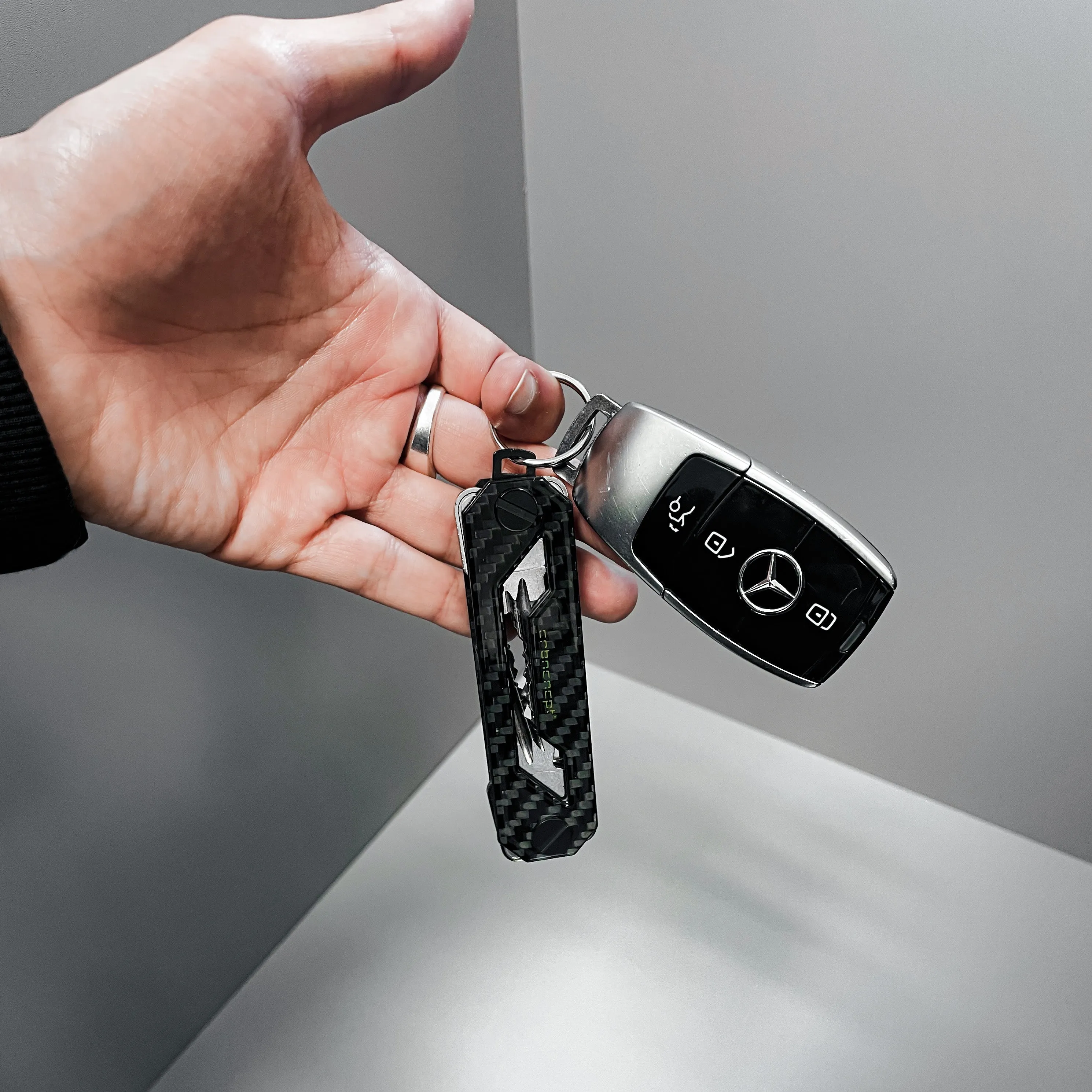 Carbon Fiber Schlüssel Organizer Duo