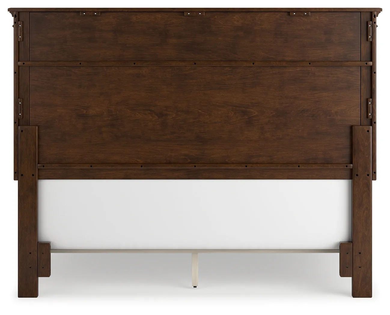 Danabrin Queen Panel Bed with Mirrored Dresser and Nightstand in Brown