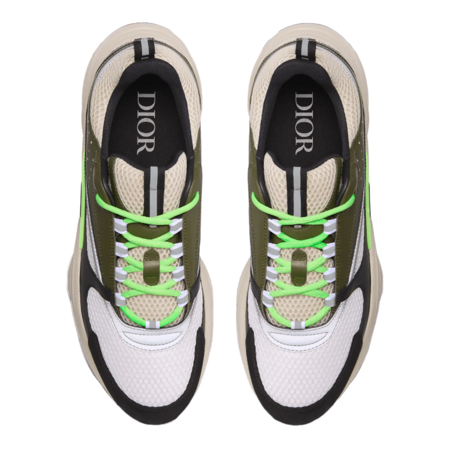 Dior B22 Trainer Cream Olive Black
