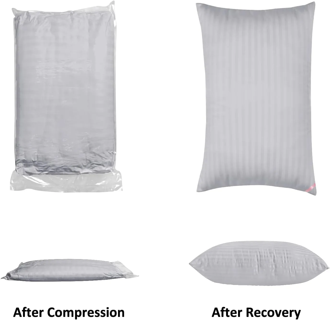 EIUE Bed Pillows for Sleeping 2 Pack Queen SizePillows for Side and Back Sleepers,Super Soft Down Alternative Microfiber Filled Pillows,20 x 30 Inches,Grey