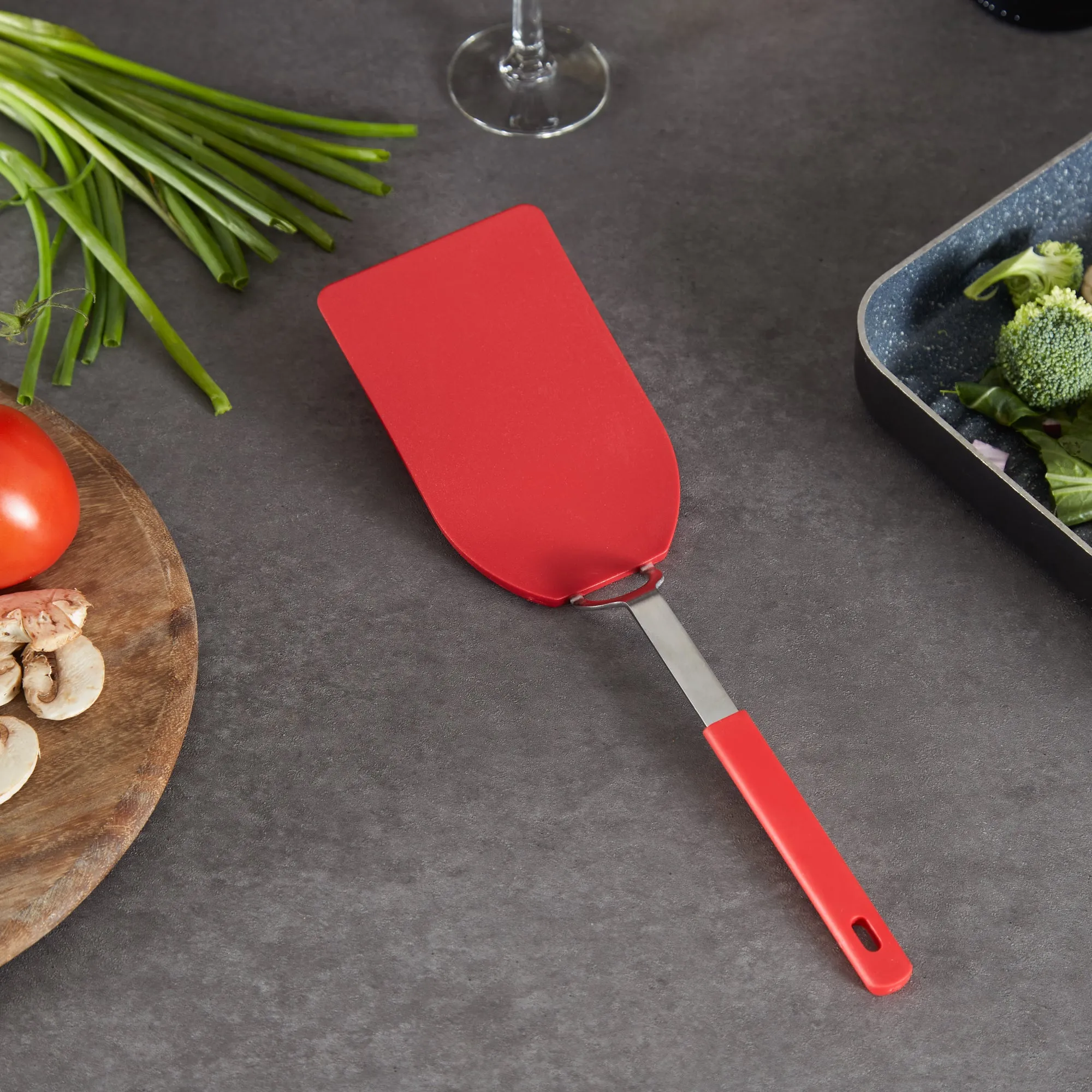 Flexible Nylon Spatula - Large - Red