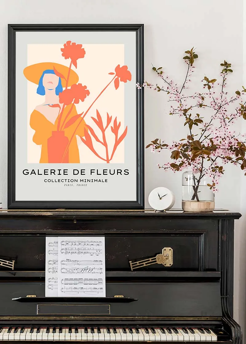 Flower Gallery Minimal Art Print