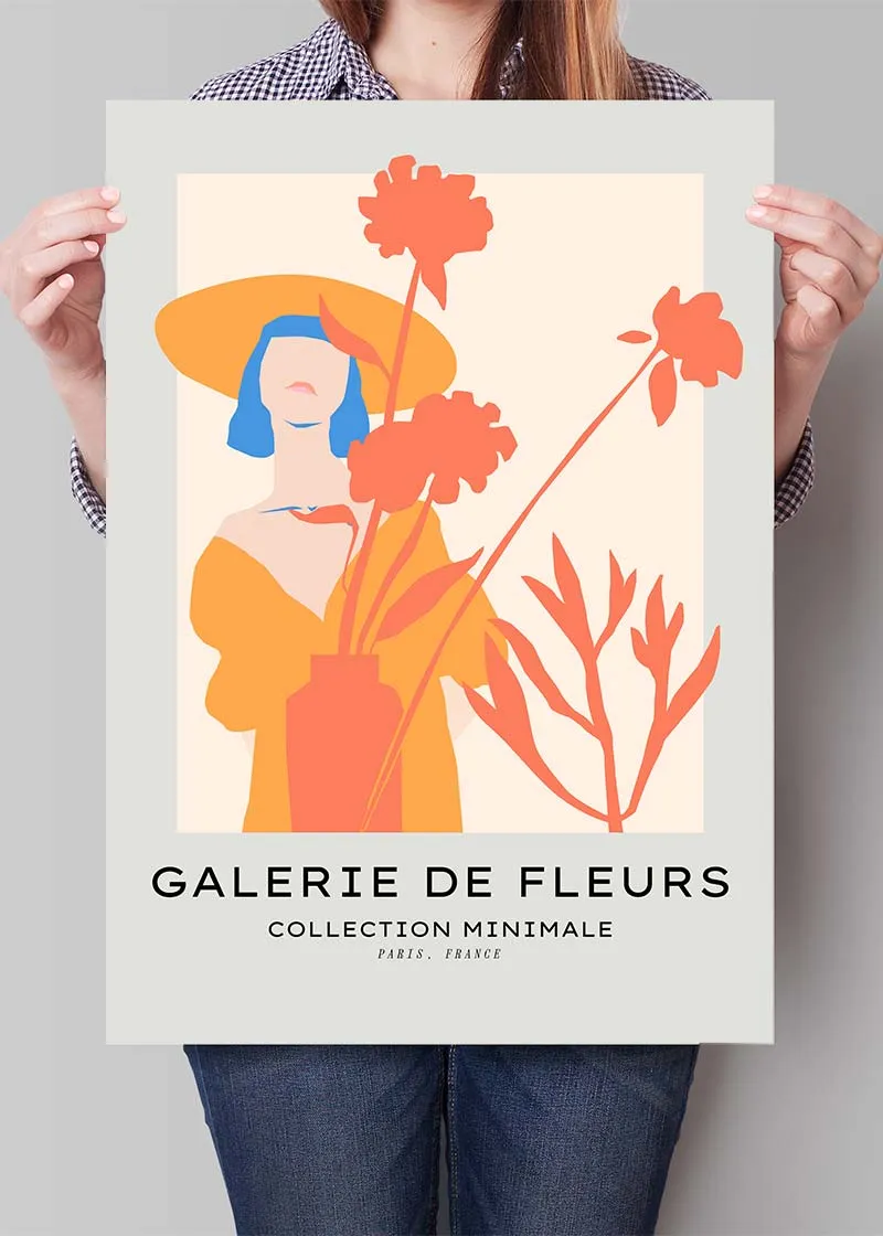Flower Gallery Minimal Art Print