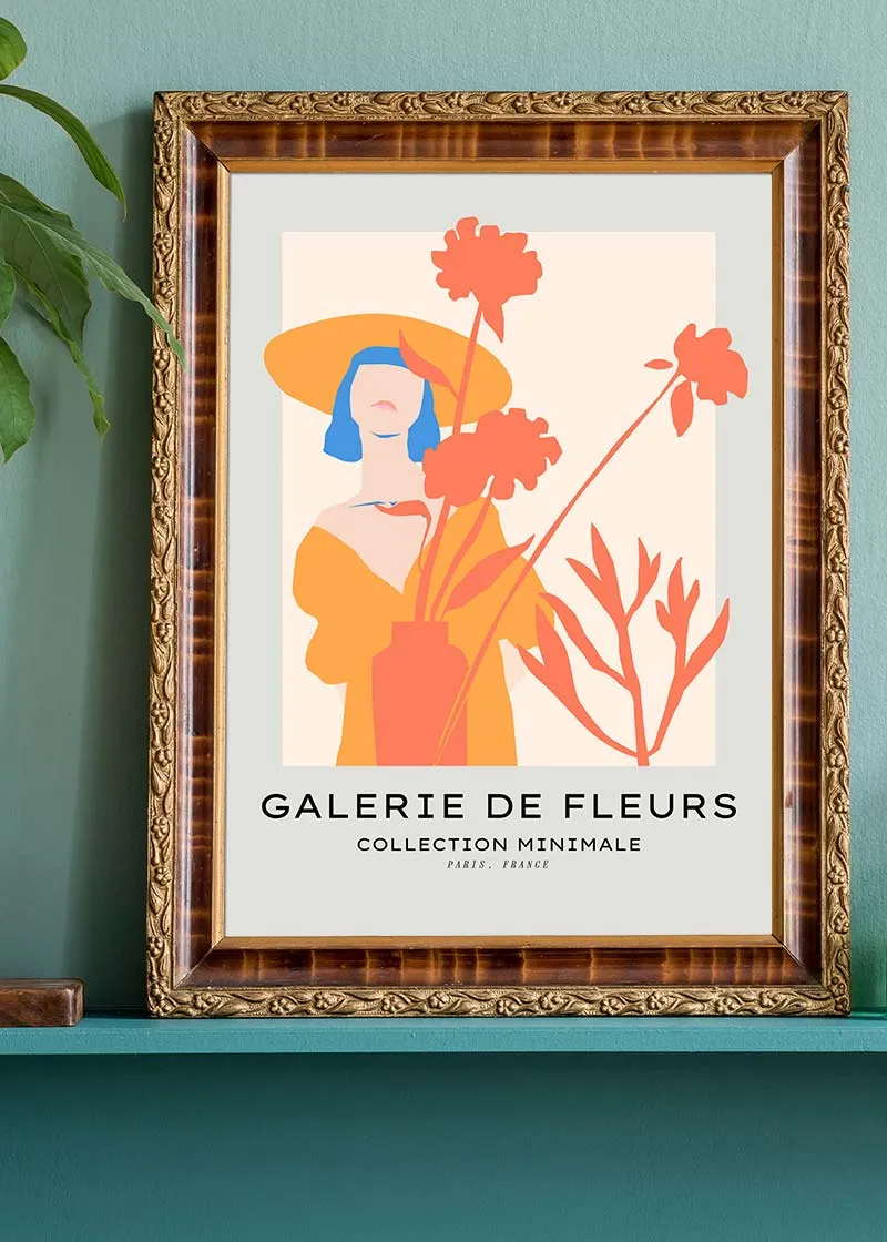 Flower Gallery Minimal Art Print