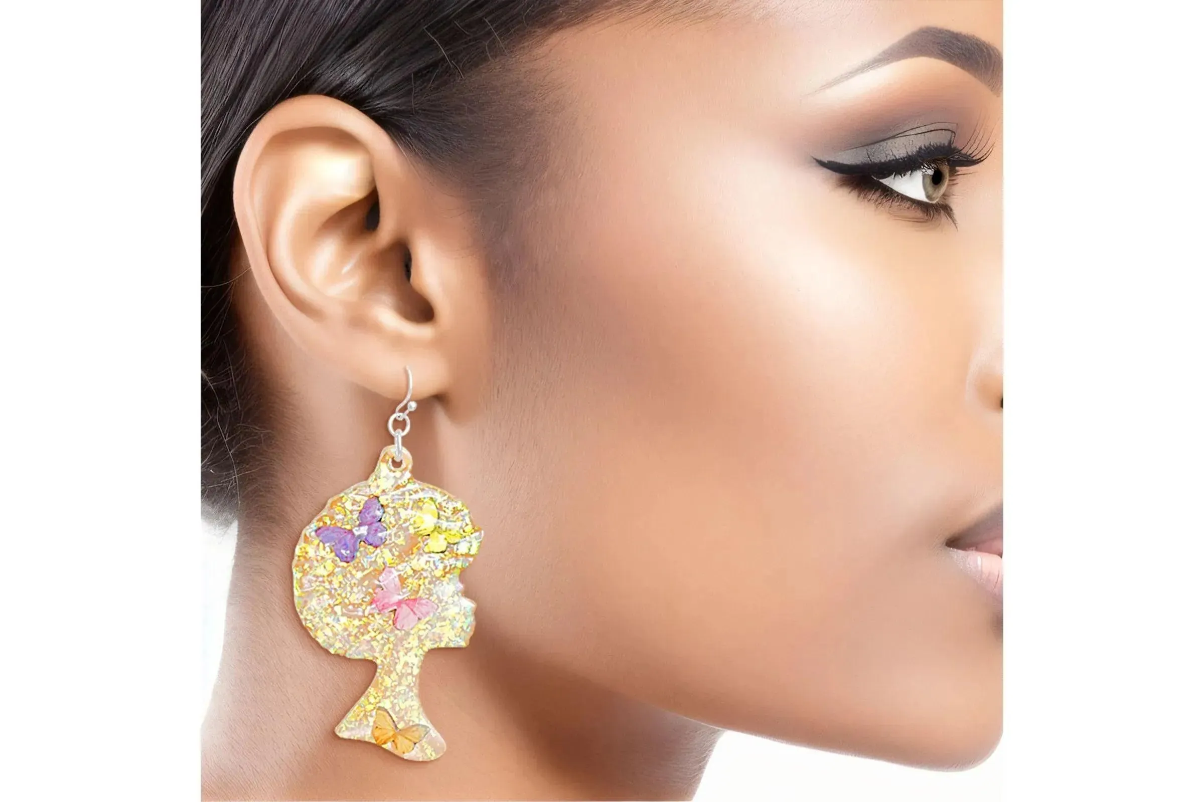 Get Your Afro Multicolor Butterfly Earrings Here - Perfect Accessory!