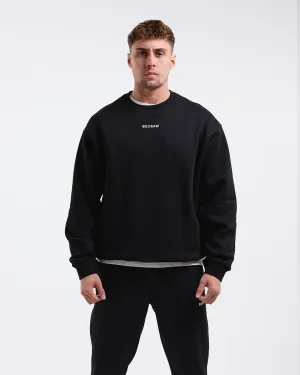 Johnson Oversized Sweatshirt - Black