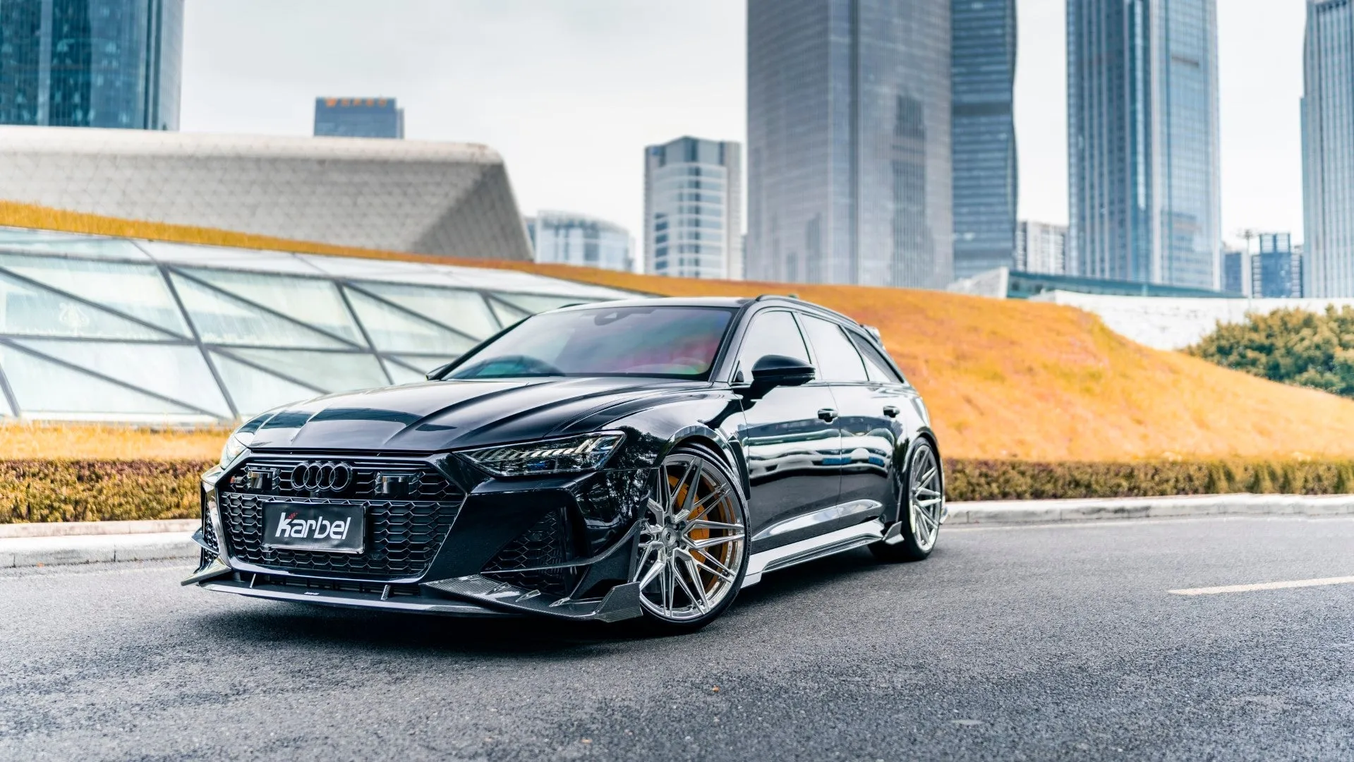 Karbel Carbon Fiber Side Skirts for Audi RS7 RS6 C8 2020-ON