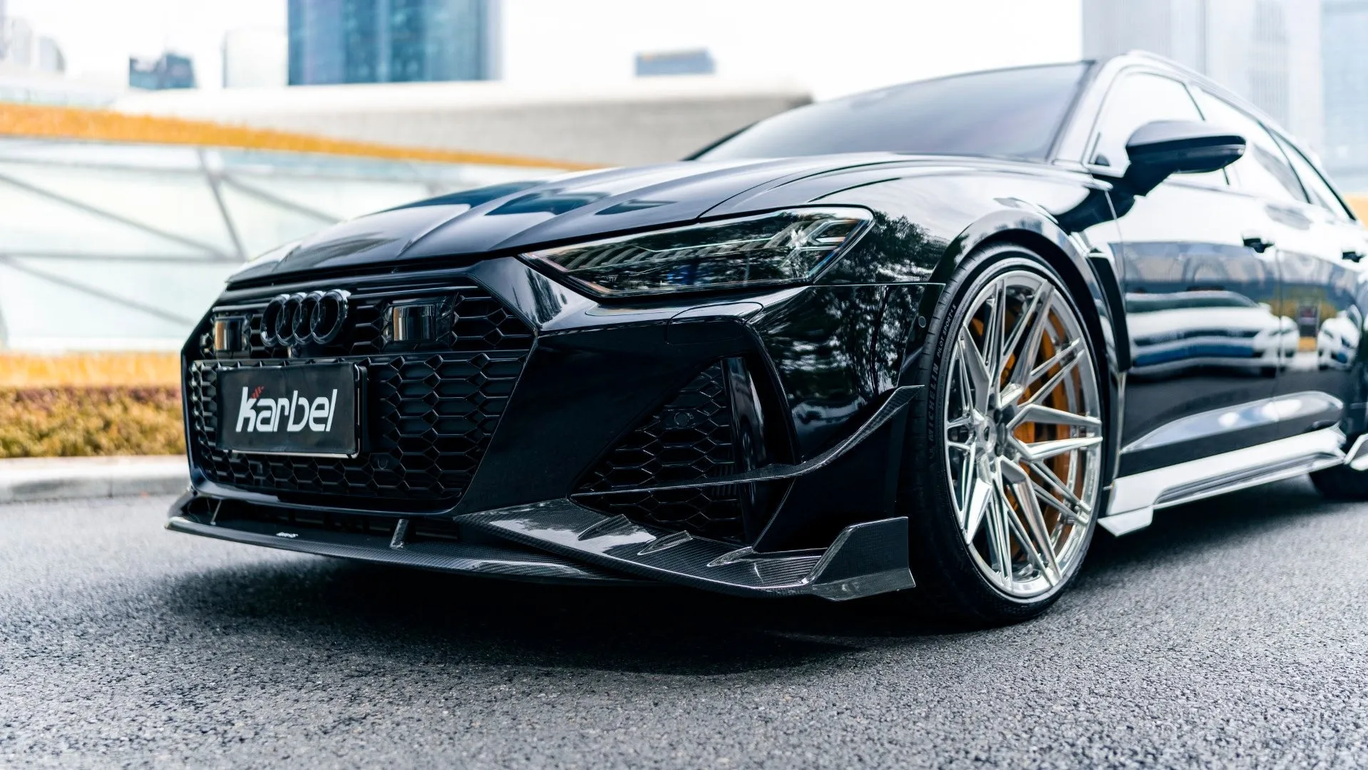 Karbel Carbon Fiber Side Skirts for Audi RS7 RS6 C8 2020-ON