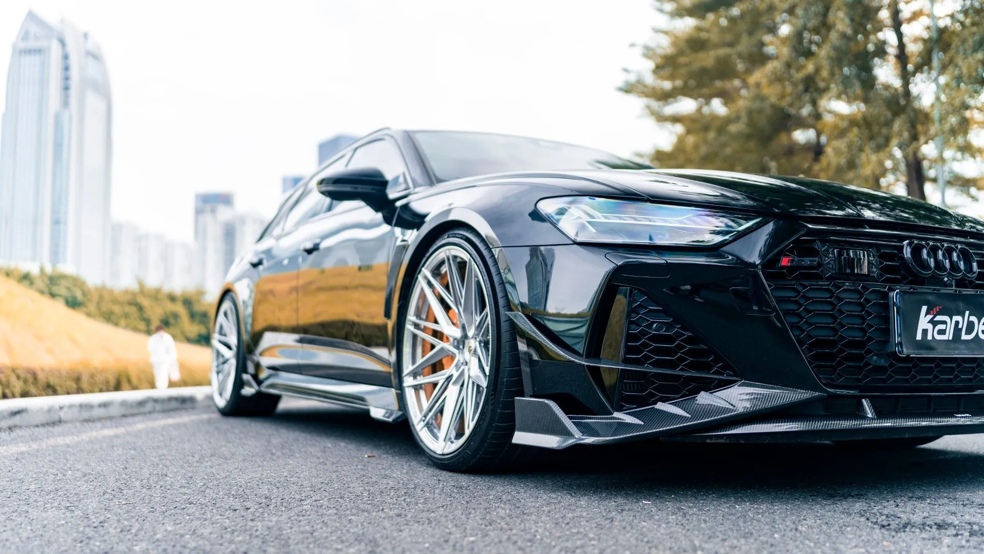 Karbel Carbon Fiber Side Skirts for Audi RS7 RS6 C8 2020-ON