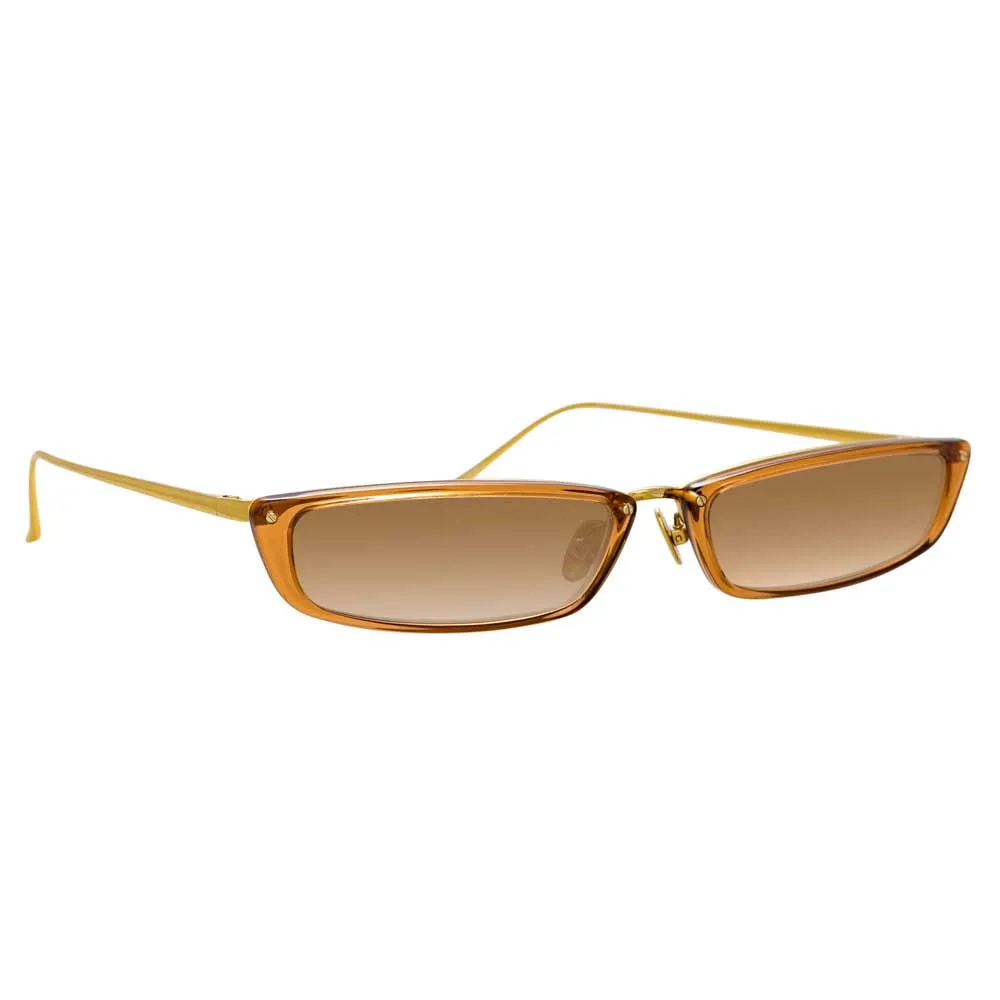 Linda Farrow Issa C7 Rectangular Sunglasses