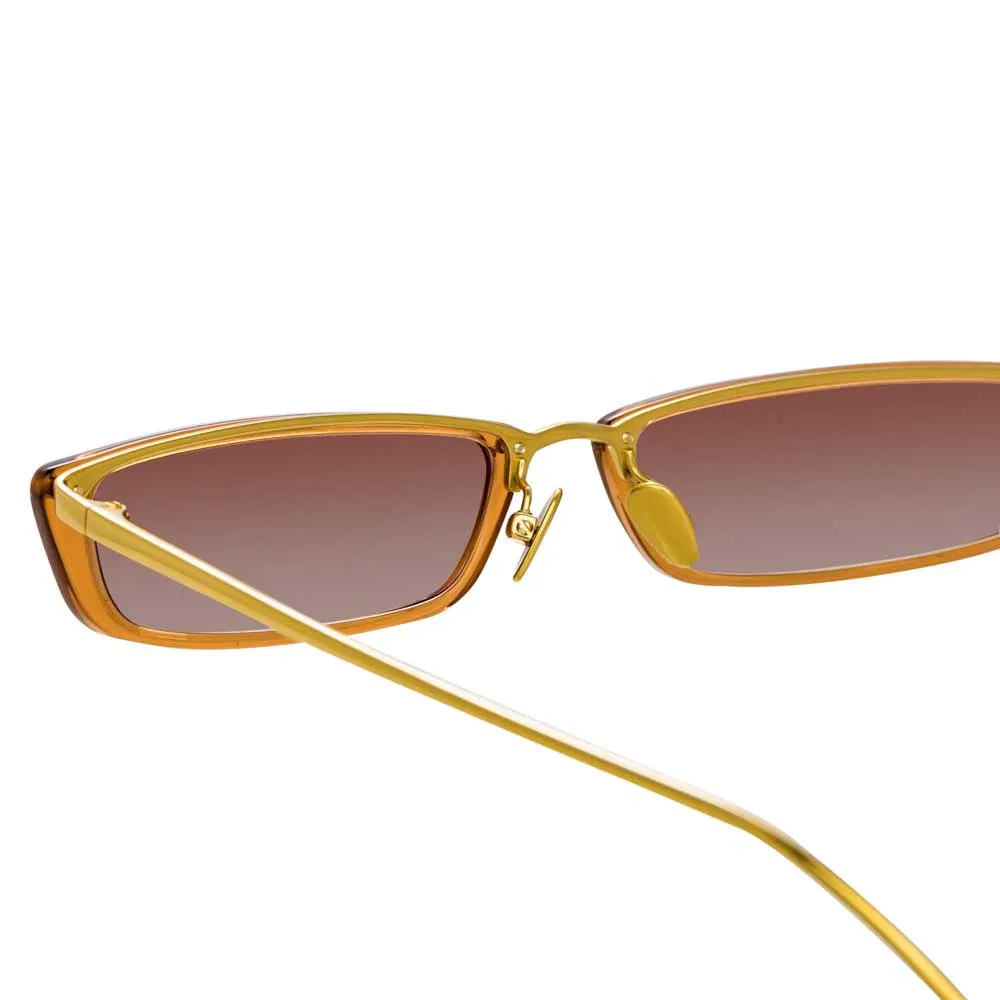 Linda Farrow Issa C7 Rectangular Sunglasses