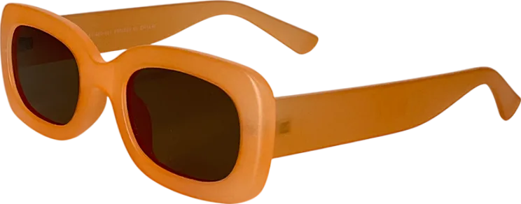 Next Orange Slim Rectangle Sunglasses One Size