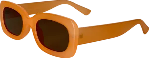 Next Orange Slim Rectangle Sunglasses One Size