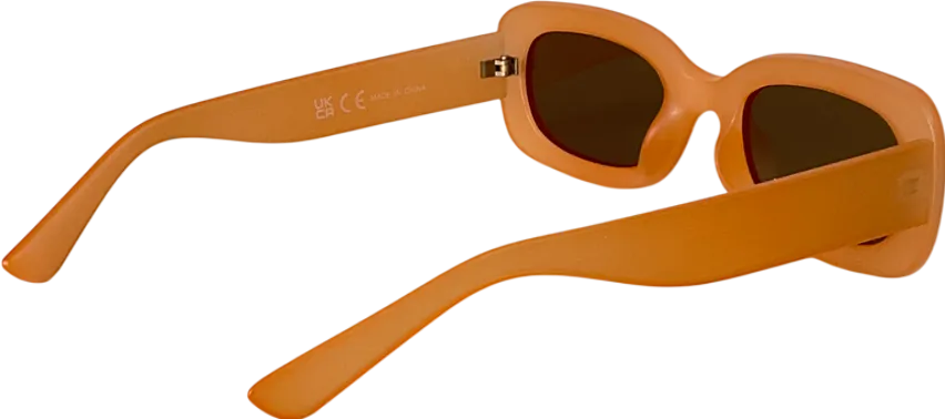 Next Orange Slim Rectangle Sunglasses One Size