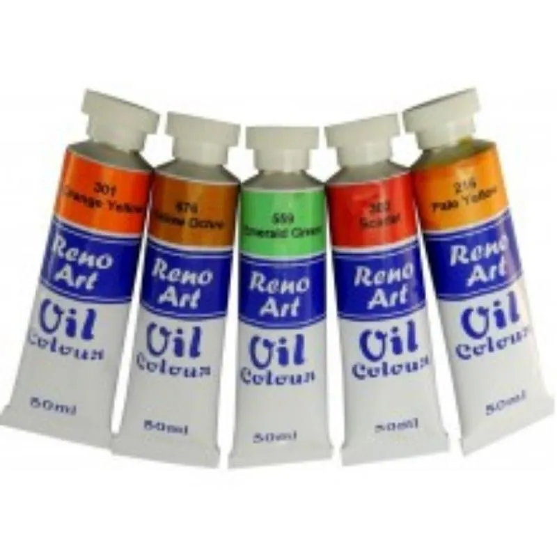 Olive Green Reno Oil Colours Tube - 50ml