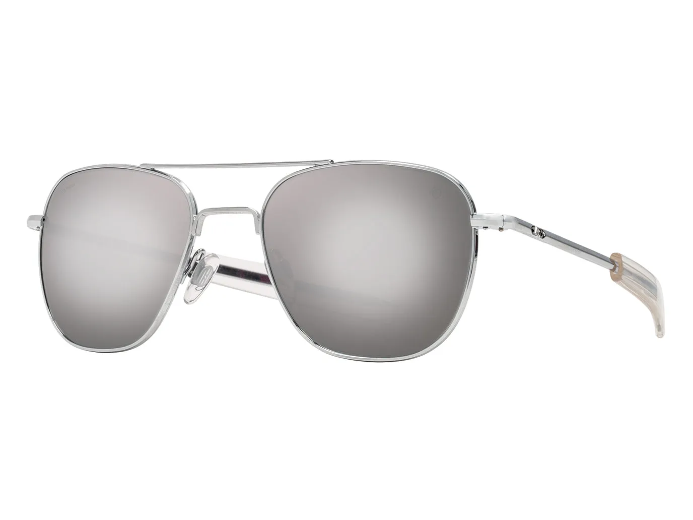 Original Pilot Silver Silver Mirror Glass Lens Polarised