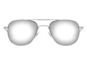 Original Pilot Silver Silver Mirror Glass Lens