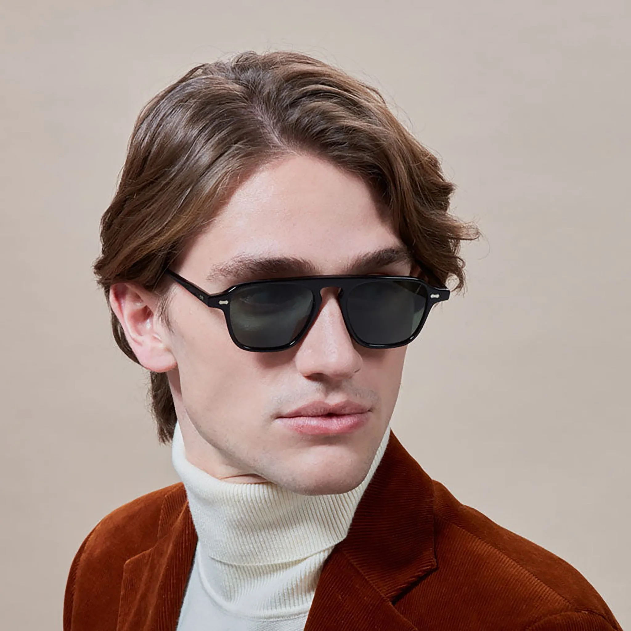Panama Eco Sunglasses - Black/Bottle Green