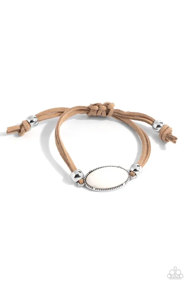 Paparazzi Bracelet ~ Desertscape Drive - White