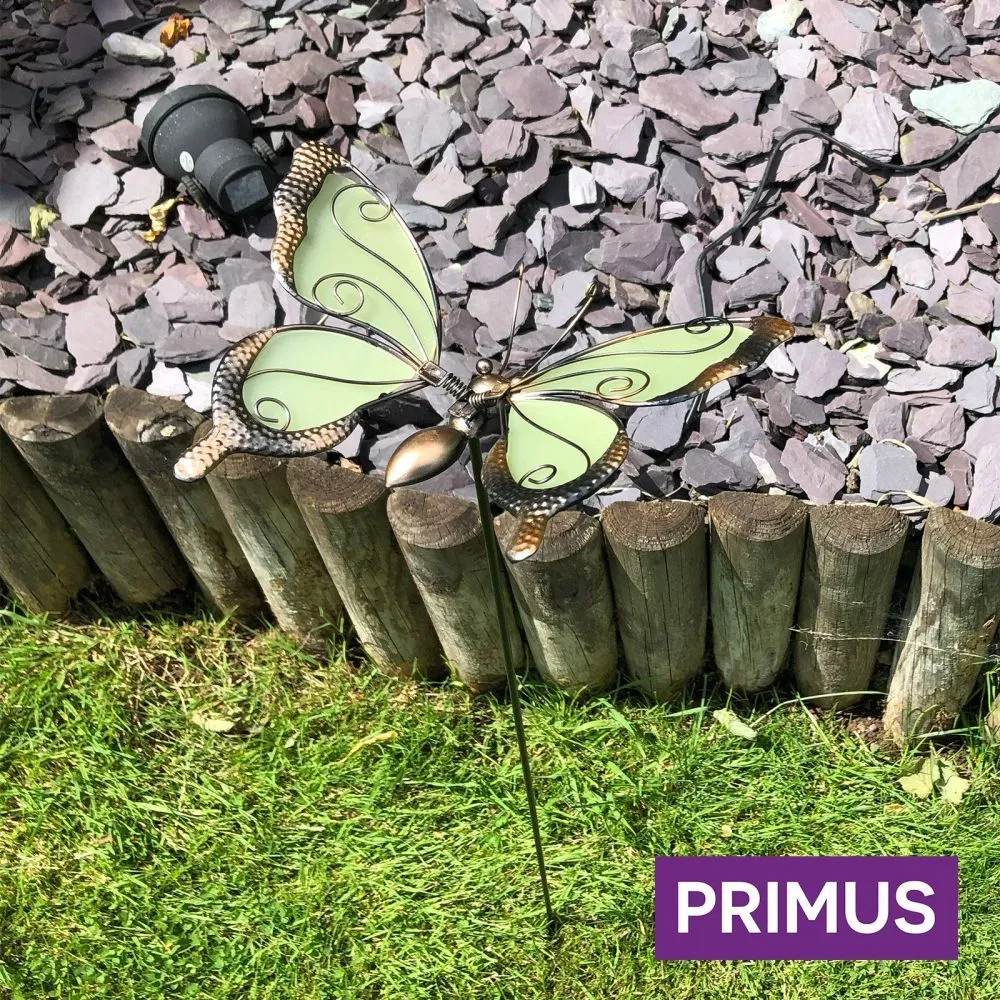 Primus 77cm Glass Wing Glow in the Dark Butterfly Stake