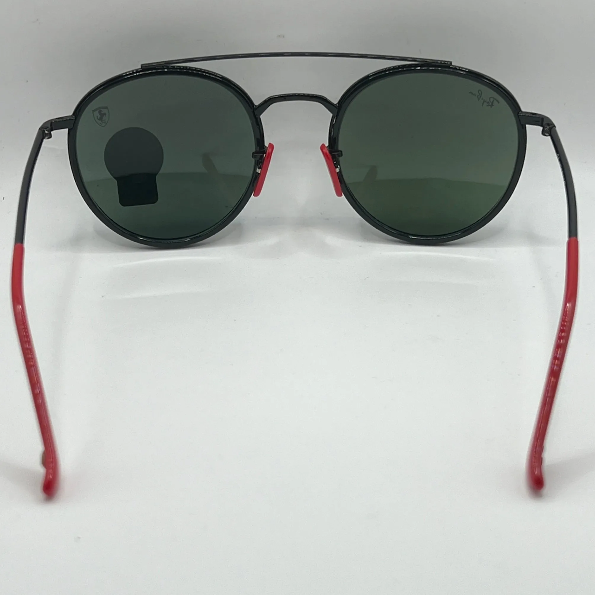 Ray-Ban Ferrari RB3647-M F028/31 Sunglasses - Black Frame, Green Lens