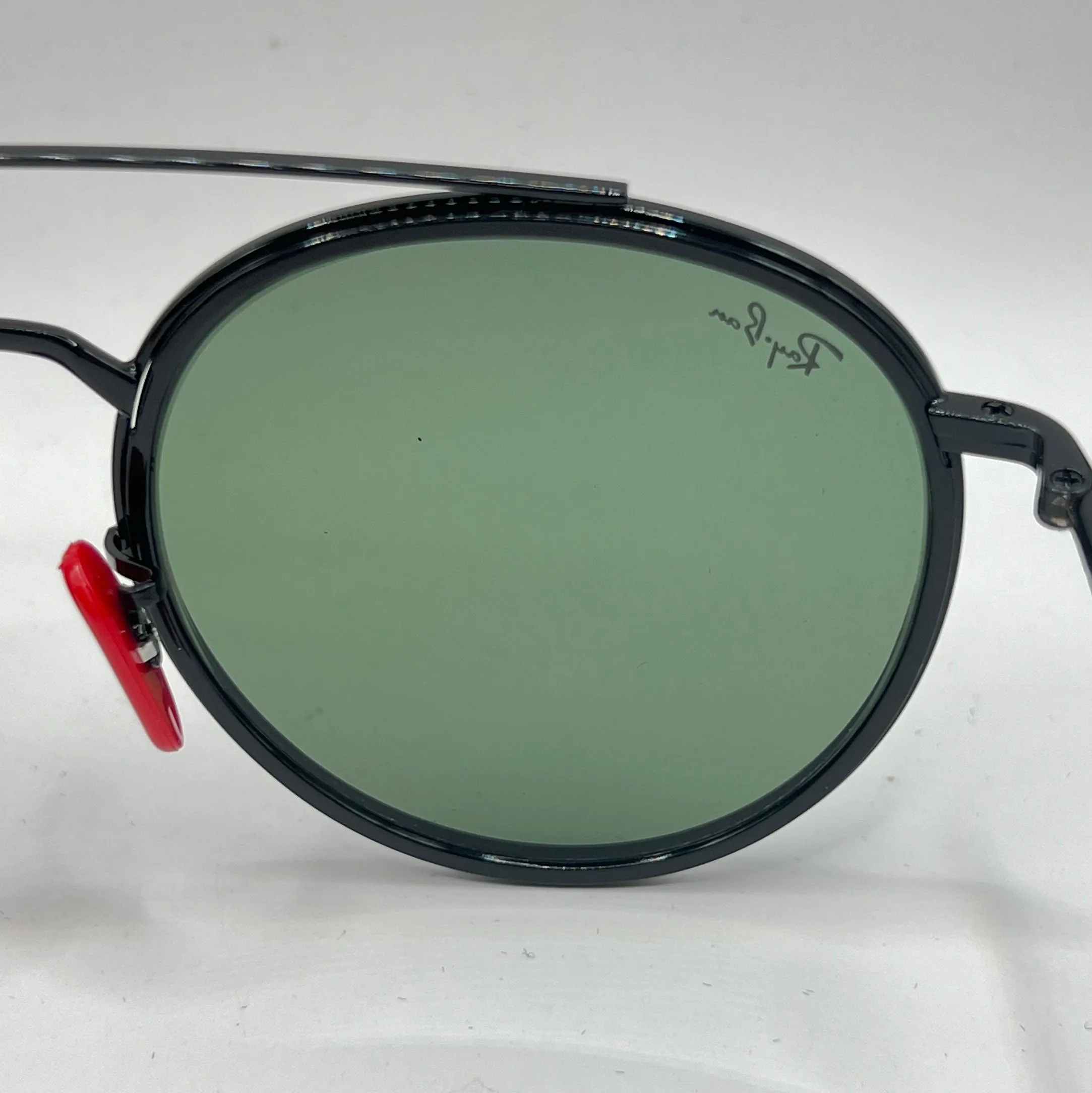 Ray-Ban Ferrari RB3647-M F028/31 Sunglasses - Black Frame, Green Lens