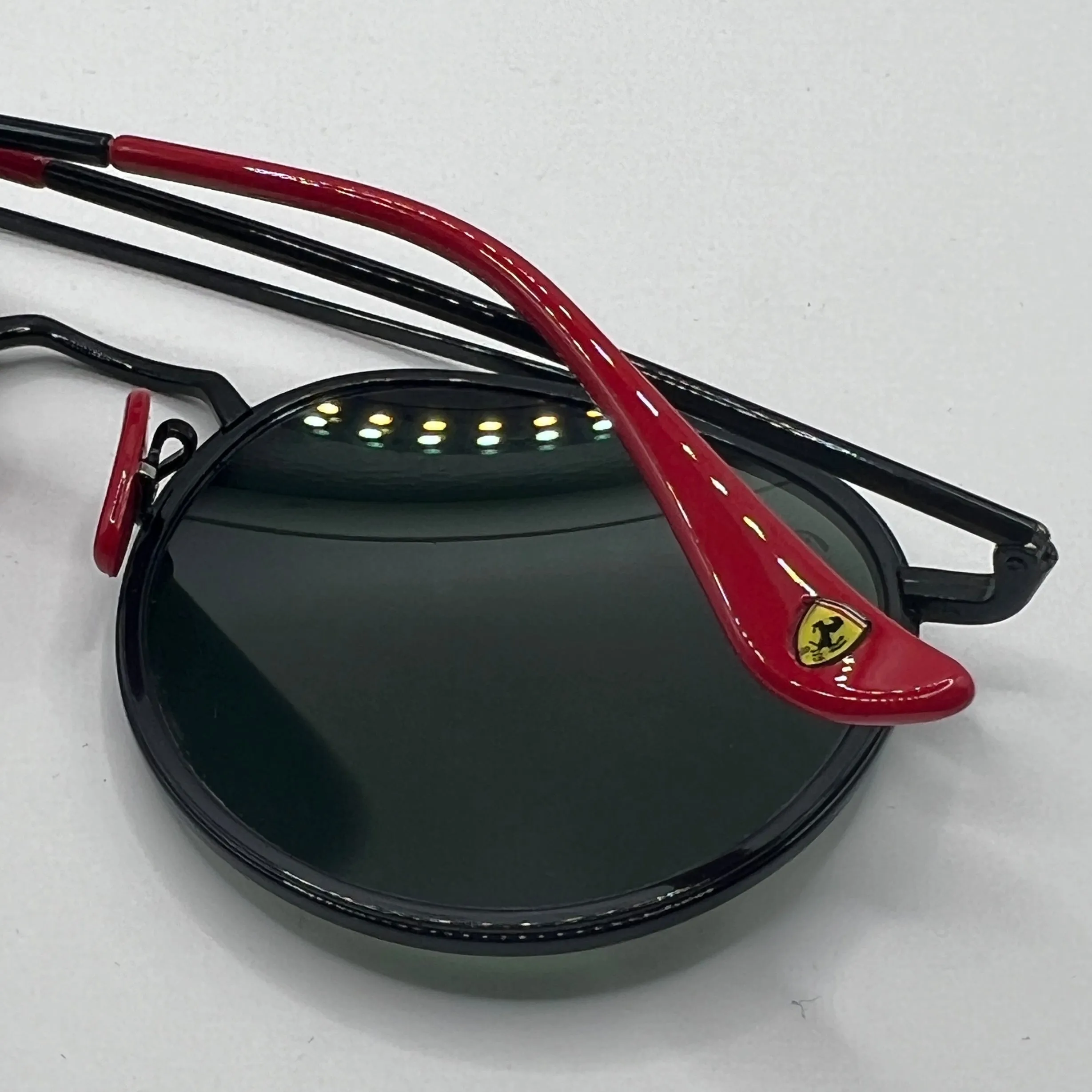 Ray-Ban Ferrari RB3647-M F028/31 Sunglasses - Black Frame, Green Lens