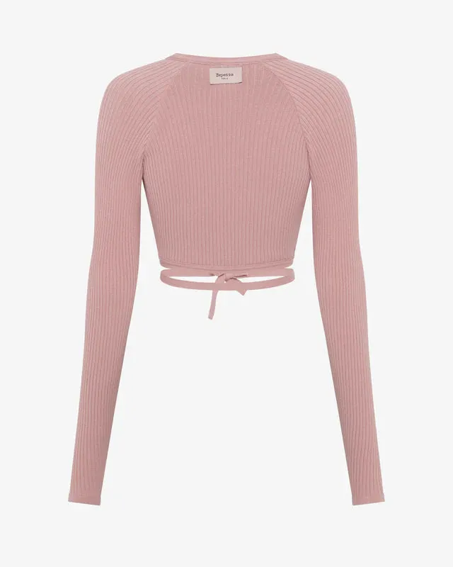 Repetto - Rib-Knit Wrap-Over - Adult (S0669) - Romance Pink