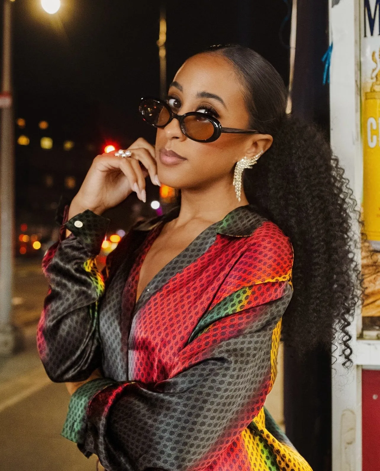 Retro Black-Brown Round Sunglasses