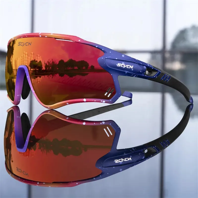 SCVCN MTB Cycling Glasses UV400 Sports Riding Running Sunglasses For Men Woman Road Bike Goggles Bicycle Protection Eyewear