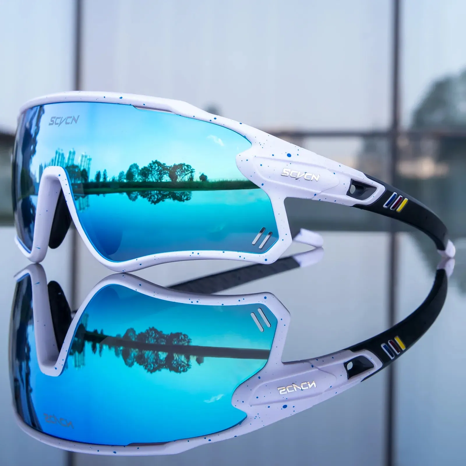 SCVCN MTB Cycling Glasses UV400 Sports Riding Running Sunglasses For Men Woman Road Bike Goggles Bicycle Protection Eyewear