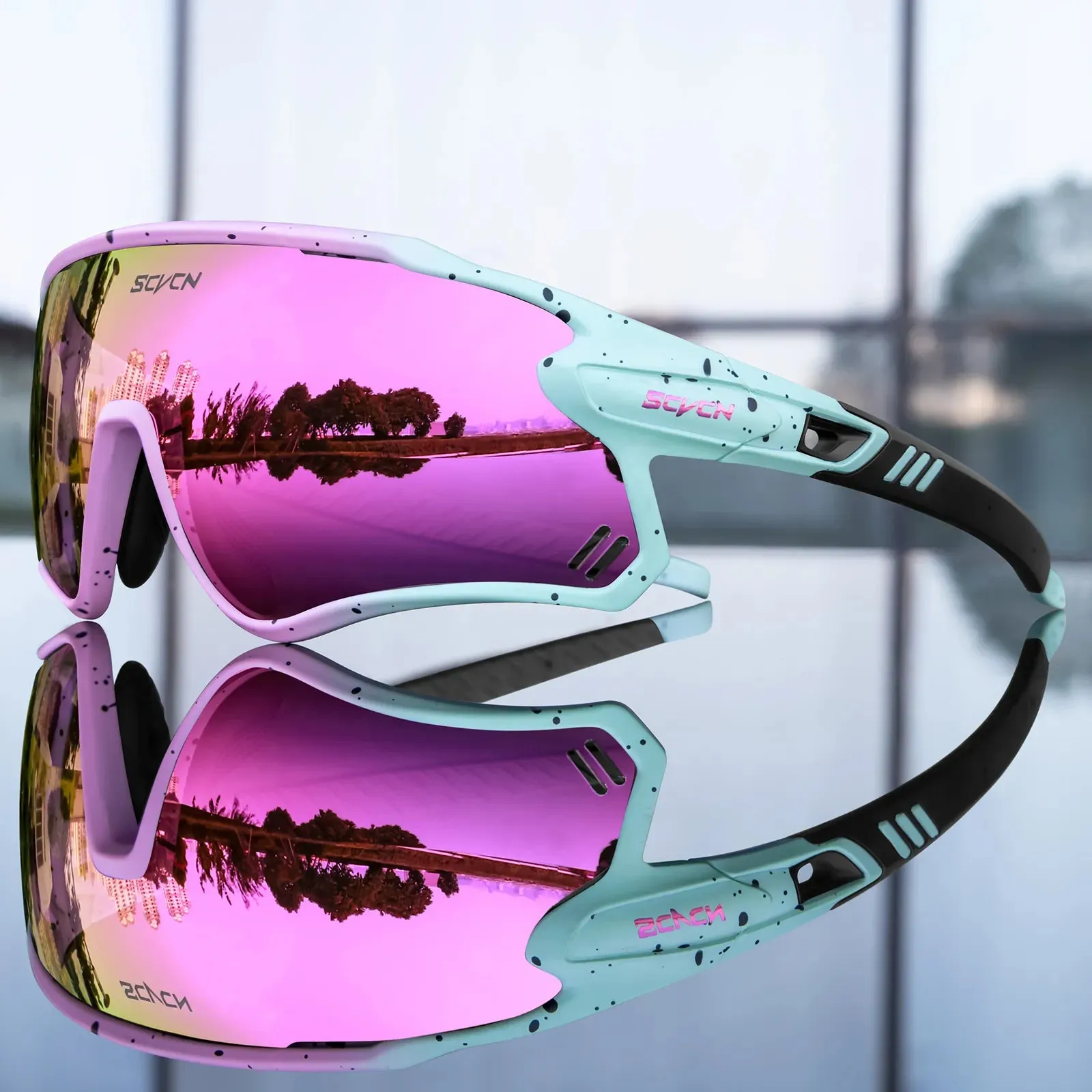 SCVCN MTB Cycling Glasses UV400 Sports Riding Running Sunglasses For Men Woman Road Bike Goggles Bicycle Protection Eyewear