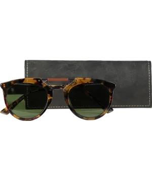 Taylor Morris X Morgan Motors H.f.s Sunglasses In Case Havana / Polarised Green One Size