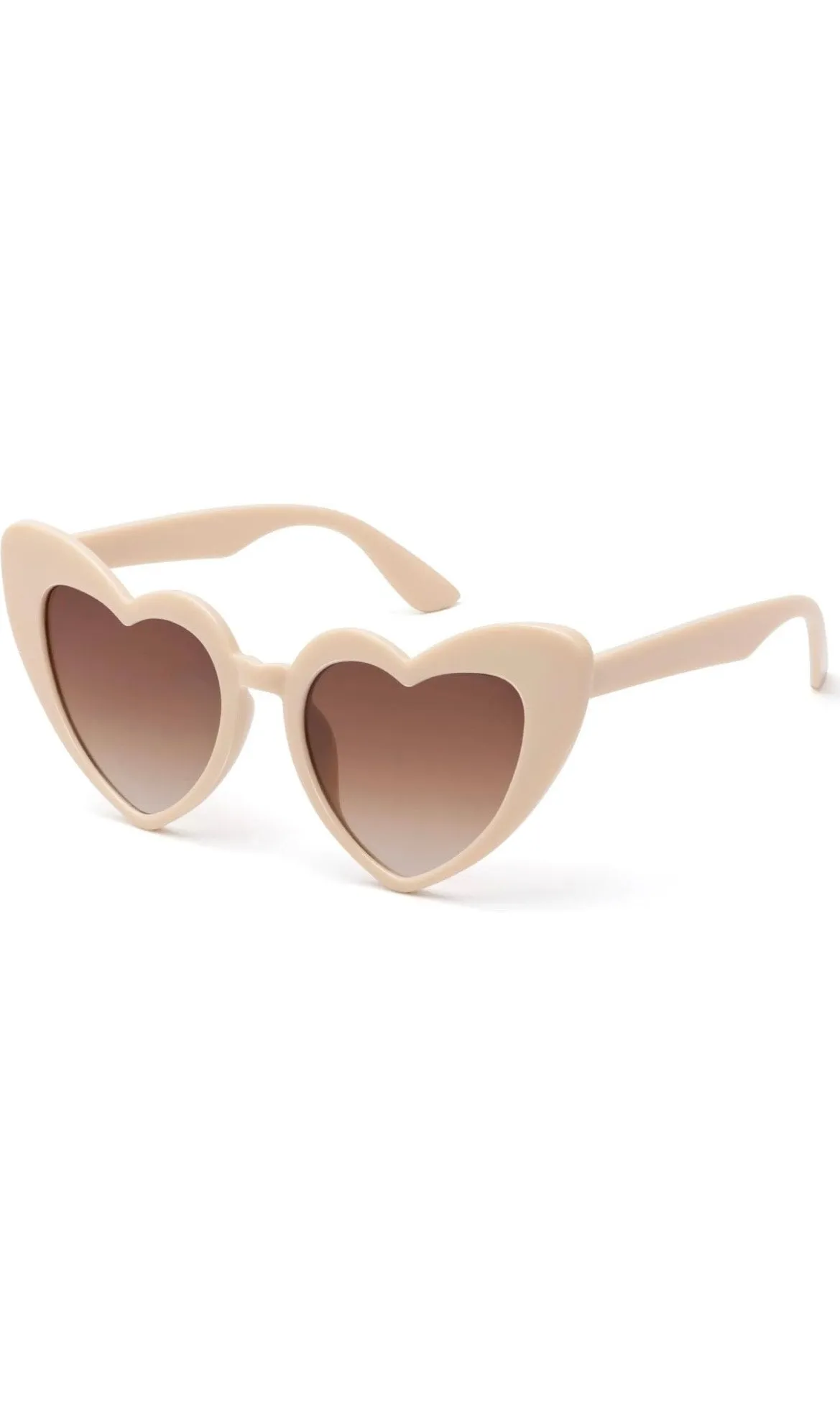 Women Heart Shaped Sunglasses - Various Colors