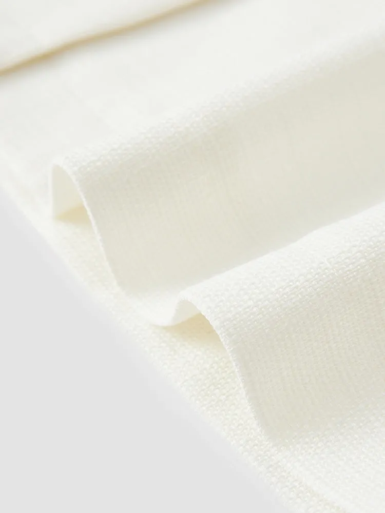 Women's Textured Linen-Like Woven Dress