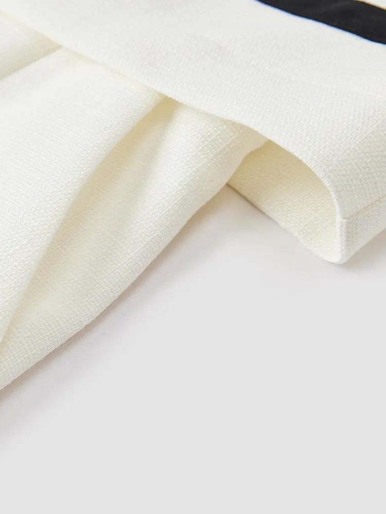 Women's Textured Linen-Like Woven Dress
