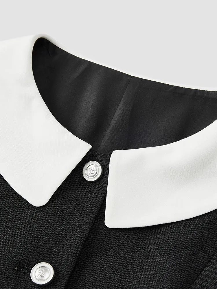 Women's Textured Linen-Like Woven Dress