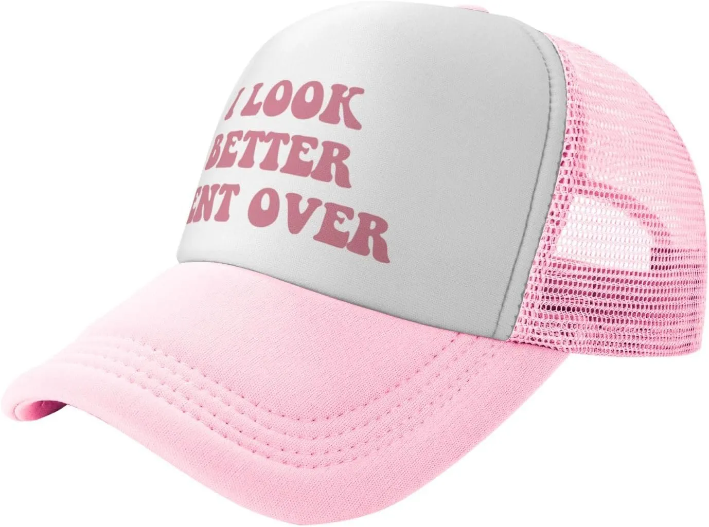 You Find It Offensive? I Find It Funny Trucker Hats for Women Pink Men Funny Slogan Pink Hats for Men